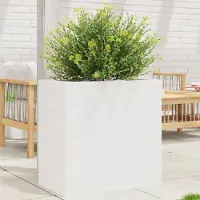 vidaXL "2026 Promotion" Hochbeet - Pflanzkübel - Weiß 70x40x68,5 cm - Massivholz Kiefer - Beete CC14134