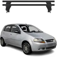 Omac Menabo Dachträger Grundtäger für Chevrolet Aveo T250 2005-2011 50kg Alu Schwarz