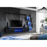 AEA TV-Ständer Wohnwand Sideboard Luxus Garnitur Modern Designer Regale Komplett