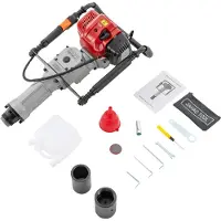 StarTech.com Pfahlramme - Benzin 2-Takt 52 cm³ - 1900 W - Hülse 55–70 mm - Für Zaunpfähle - Mehrfarbig