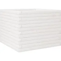 vidaXL "Winteraktion" Pflanzkübel Weiß 60x60x45,5 cm Massivholz Kiefer - Beete CC21429