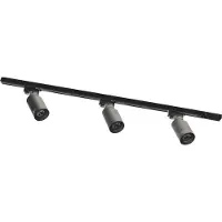Zumaline Schienenstrahler-Set 3x GU10 1 m schwarz Tore Track 3554