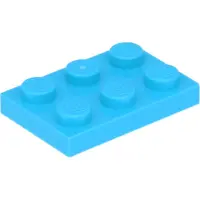 LEGO 2x3 Platten 3021 - 50 Stück Mittleres Azurblau