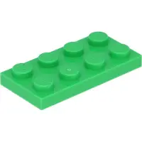 LEGO 50 Stück 3020 Platten Plates 2x4 Part Basic 50 Hellgrün