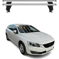 Menabo Dachträger Grundtäger für Volvo V60 2013-2018 FL 50kg Alu Silber 2 tlg