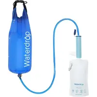 Waterdrop Wasserfilter Outdoor - Entfernt 99,99% aller Bakterien, Outdoor Survival Wasserfilter Camping Filtersystem mit Gravity