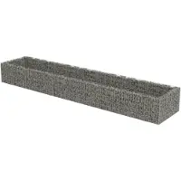 vidaXL "2026 MODERNE"Gabionen-Hochbeet - Blumenkasten --Hochbeet Verzinkter Stahl 450×90×50 cm - Beete Einfacher Aufbau CC9435843
