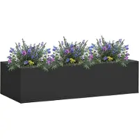 vidaXL "Rabatt" Büro-Blumenkasten - Elegantes Design - Anthrazit 90x40x23 cm Stahl - Beete CC13442