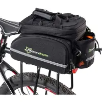 RockBros Fahrrad Hinter Gepäckträgertasche Kameratasche Schwarz ca,35L mit Regenschutz