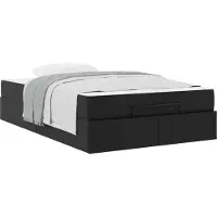 Syfax Bettgestell mit Matratze Sonstiges 2 pcs Schwarz PVC
