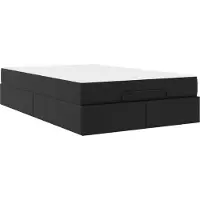 Syfax Bettgestell mit Matratze Sonstiges 2 pcs Schwarz PVC