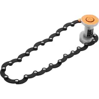 StarTech.com Fahrradschloss - Faltschloss - Vierstelliger Code + Schlüssel - Gehärteter 45Cr-Stahl, schnitt- & bohrfest - Länge 88 cm - Stärke 5 mm - Für Fahrrad & Motorrad - Orange