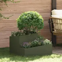 Prolenta Maison Exclusive - Garten-Pflanzgefäß Olive Grün 60 x 60 x 50 cm