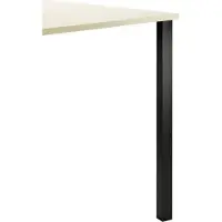 NABER 3013113 Kreta Vierkantfuß Aluminium Stützfuß, schwarz matt, H 1100 mm K...