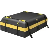 Northio Dachbox für verschiedene Fahrzeugtypen mit rutschfester Matte Gepäckschloss verstärkten Riemen Türhaken & Tasche mit Kordelzug