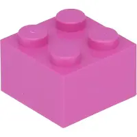 LEGO 2x2 Stein 3003 - 250 Stück Dunkles Pink