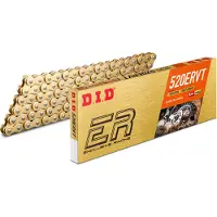 Did 520Ervt-110 Kette (110 Glieder) X-Ring (Gold) (Offen + Verschluss)