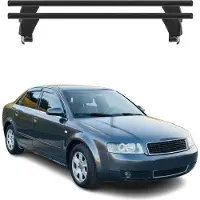 Menabo Dachträger Grundtäger für Audi A4 B6 Limo 2001-2004 50kg Alu Schwarz 2x