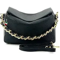 Florence Leder Tasche Umhängetasche Citytasche schwarz OTF818S