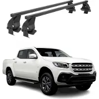 Menabo Dachträger für Mercedes X Klasse 470 2017-2020 50kg Stahl Schwarz 2x