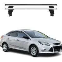 Menabo Dachträger Grundtäger für Ford Focus 2011-2018 50kg Alu Silber 2 tlg