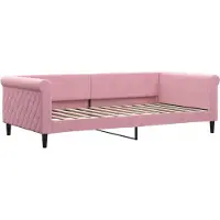 Syfax Tagesbett Rosa 100x200 cm Samt