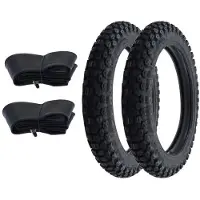 Kenda 2x Reifen Enduro Motocross K270 4.10-18 (4,10 x 18) 58P TT + Schlauch