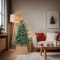 Prolenta Maison Exclusive - Weihnachtsbaumkragen Quadratisch Braun 70 x 70 x 28 cm