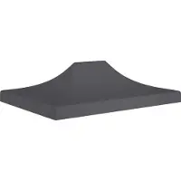 Syfax Partyzelt-Dach 4x3 m Anthrazit 270 g/m²
