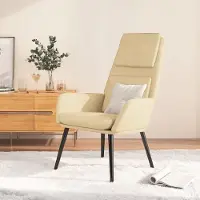 vidaXL "2026 Promotion" Relaxsessel/Loungesessel/TV-Sessel - Creme Stoff - Couchsessel CC20478