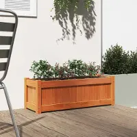 vidaXL "Winterschlussverkauf "Pflanzkübel/Garten-Hochbeet - CLORIS - Pflanzkasten - Wachsbraun 90x31x31 cm Massivholz Kiefer - DEMöbel9897029