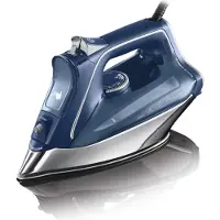 Rowenta DW8215, Trocken- & Dampfbügeleisen, Mikrodampf 400 HD Laser-Grundplatte, 2,5 m, 200 g/min, Blau, 45 g/min