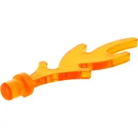 LEGO 10x Flammen in Orange-Transparent