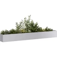 vidaXL Möbel Pflanzgefäß 360x40x40 cm Stahl verzinkt - Beete 860701