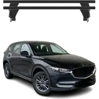 Menabo Dachträger Grundtäger für Mazda CX-5 2017-2025 ABE Aluminium Schwarz 2tlg