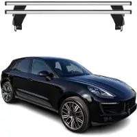 Menabo Dachträger Grundtäger für Porsche Macan 2014-2019 50kg Alu Silber 2 tlg