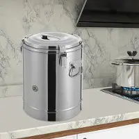 StarTech.com Thermo-Suppenbehälter - Speisebehälter 20 l - Edelstahl - 12 Std. heiß/kalt - Mit Deckel - Für Gastronomie/Catering - Orange