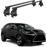 Menabo Dachträger Grundtäger für Lexus NX AZ10 2014-2021 50kg Stahl Schwarz 2x