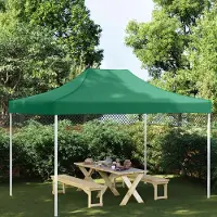 Prolenta Maison Exclusive - Partyzelt-Dach 4x3 m Grün 270 g/m²