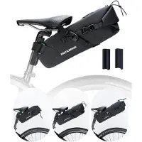 RockBros Wasserdicht Satteltasche Gepäckträgertasche für Fahrrad Reisen 3L Schwarz