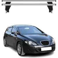 Menabo Dachträger Grundtäger für Seat Leon mk2 2005-2009 Pre-FL 50kg Alu Grau 2x