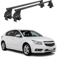 Menabo Dachträger für Chevrolet Cruze 2009-2016 Schrägheck 50kg Stahl Schwarz 2x