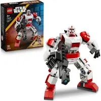LEGO Star Wars Robot du Shock Trooper Clone, Konstruktionsspielzeug, Bewegliche Figur, 6+ Jahre