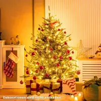 Northix 136 cm künstlicher Weihnachtsbaum mit 180 LED-Lichtern