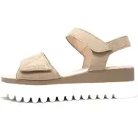Gabor Damenschuhe Sandalen Flach Beige Freizeit, Schuhgröße:EUR 41.5 | UK 7.5