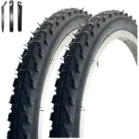 Bike-parts 2 x VEE Rubber V185 20" Fahrradreifen Schwarz 47-406 (20 x 1.75) inkl. maxxi4you Reifenheber