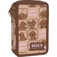 BackUp Dreifaches Federmäppchen mit -Ausrüstung Hunden