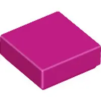 LEGO 250 Stück , Teil Nr. 3070, Magenta (Magenta)