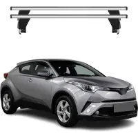 Menabo Dachträger Grundtäger für Toyota C-HR 2016-2023 50kg Alu Silber 2 tlg