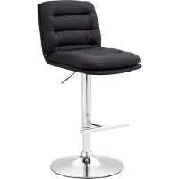 CLP Barhocker Damar Stoff chrom - grau